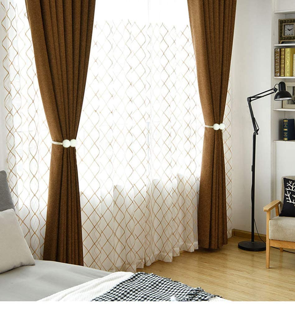 HASTHIP 2PCS Magnetic Curtain Tiebacks Curtain Holder Adjustable Decorative Curtain Straps Curtain Clip Curtain Tie Backs for Bedroom (White) HASTHIP 2PCS Magnetic Curtain Tiebacks Curtain Holder Adjustable Decorative Curtain Straps Curtain Clip Curtain Tie Backs for Bedroom (White)